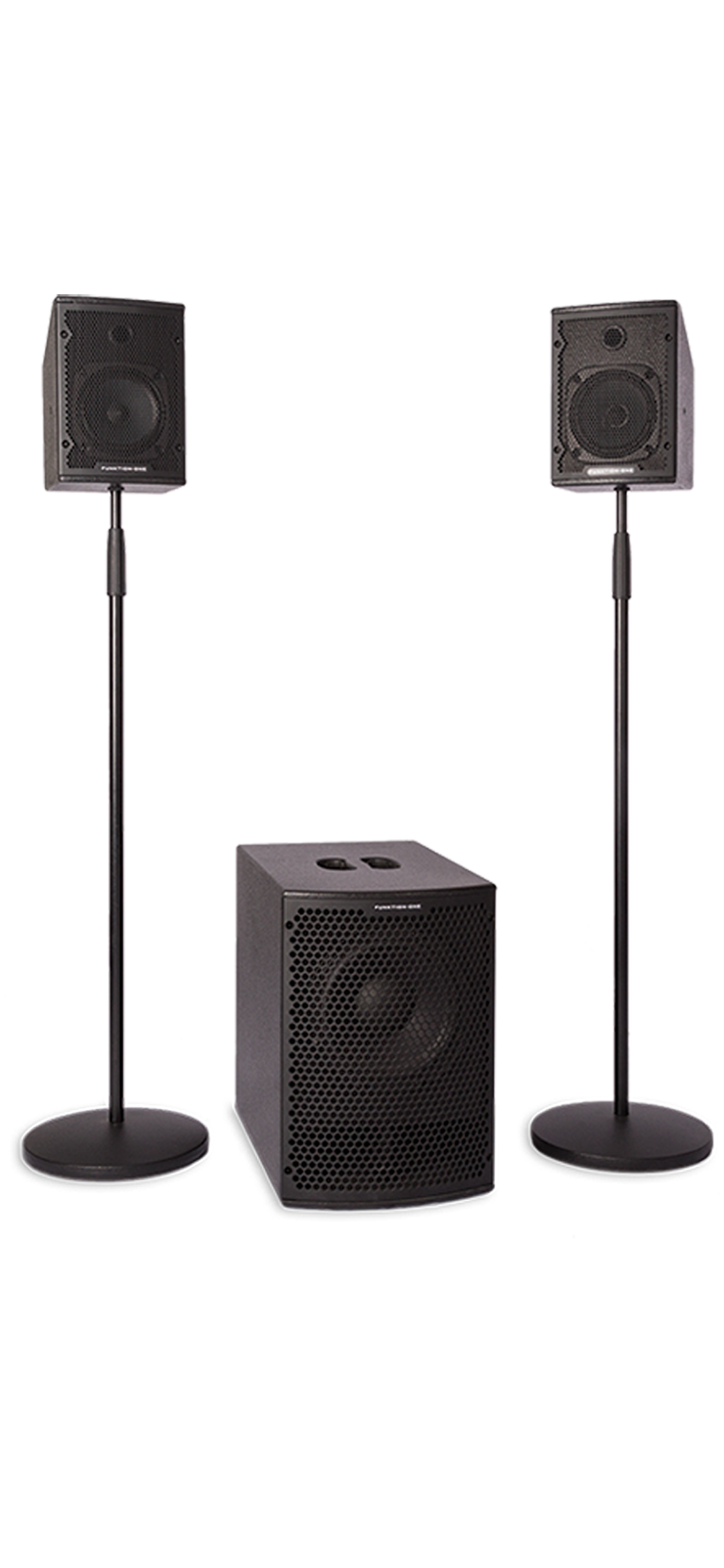 Funktion One F5 and SB8 sound system hire